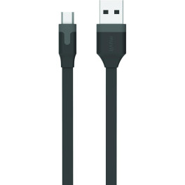 Muvit Cable Usb-micro Usb 2.4a 0.2m Negro