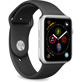 Puro Pack 3 Correas Silicona Apple Watch 42-44mm S/m Y M/l Negro