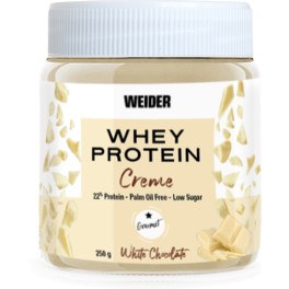 Weider Whey Protein White Spread 250 Gr - Crema de Chocolate Blanco 22% de Proteínas /  Baja en Azucares, Sin aceite de Palma y Sin Gluten
