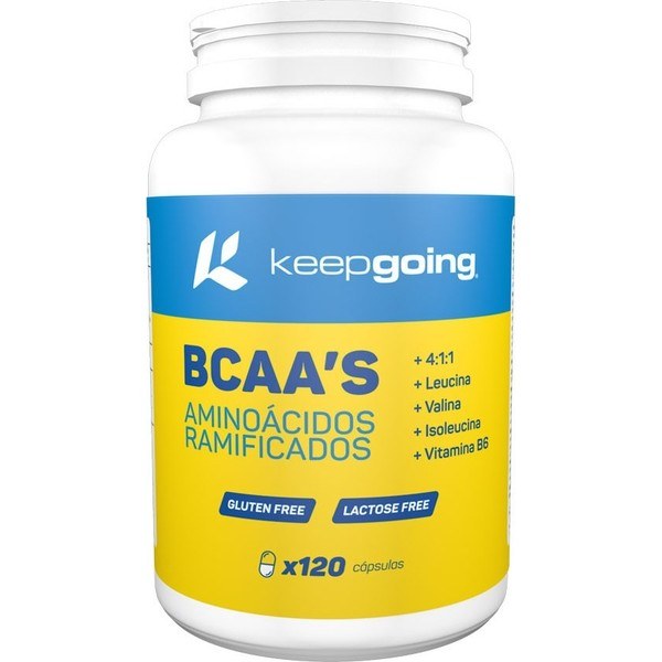 Keepgoing Aminoácidos Ramificados (BCAA) Cápsulas 120 caps