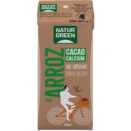 Naturgreen Bebida Arroz Choco Cacao Calcium 200 Ml