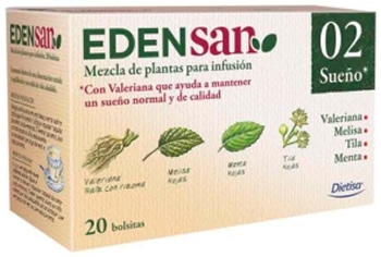 Dietisa Edensan 02 Sueño Infusiones 20 bolsitas x 1,5 gr Dietisa Edensan 02 Sueño Infusiones 20 bolsitas x 1,5 gr
