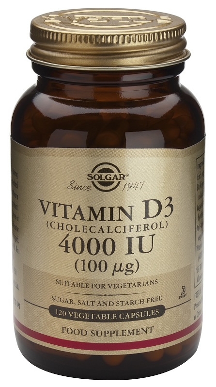 Solgar Vitamina D3 4000 UI 100 mcg 60 caps Solgar Vitamina D3 4000 UI 100 mcg 60 caps