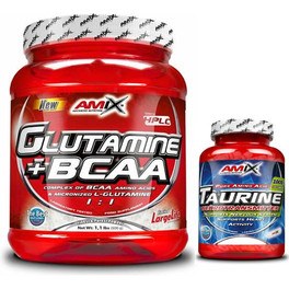 Pack Amix Glutamina + BCAA 530 gr + Taurine 30 Caps