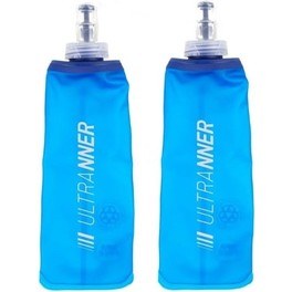 Ultranner Trivor - Botellas Soft Flask 250 ml - Botellas Hidratacion Trail Running Plegables Libres de BPA - 2 unidades