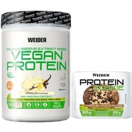 Pack Weider Vegan Protein 750 gr + Protein Cookie 1 galleta x 90 gr