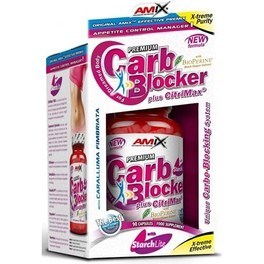 AMIX CarbBlocker 90 Capsulas - Contibruye a Disminuir la Absorción de Carbohidratos + Contiene L-Carnitina y Yerba Mate