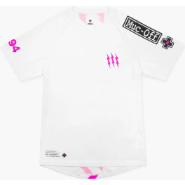 Muc-off Camiseta Manga Corta Riders Blanco/rosa