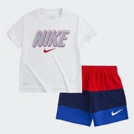 Nike Conjunto Nkb Df Tee & Blocked Short Set Bebe