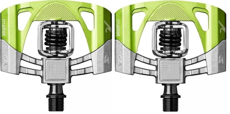Crank Brothers Pedales Mallet 2 Negro/Verde Crank Brothers Pedales Mallet 2 Negro/Verde