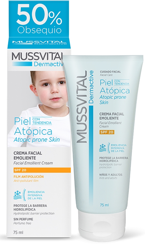 Mussvital Dermactive SPF20 Pieles Atópicas 75 ml Mussvital Dermactive SPF20 Pieles Atópicas 75 ml