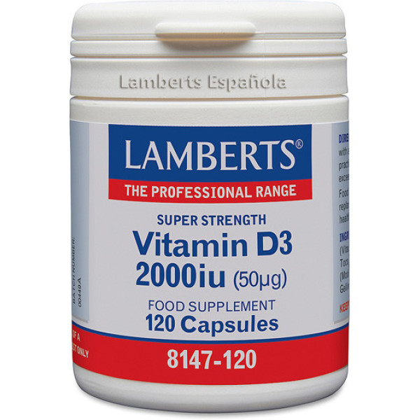 Lamberts Vitamina D3 2.000 Ui (50 ?g) 120 Cap