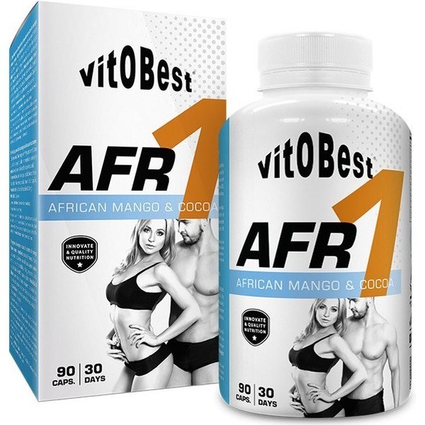 VitOBest AFR1 90 VegeCaps - Mango africano + Cacao Teobromina / Controllo dei grassi e dell'appetito