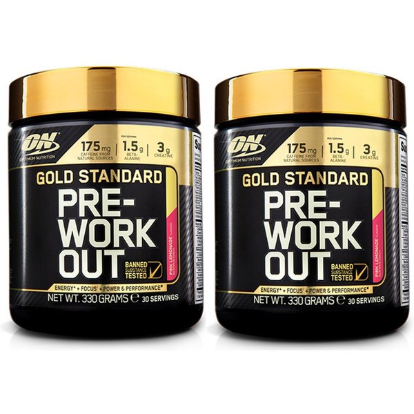 Optimum Nutrition Gold Standard Pre-Entrenamiento Workout 2 Botes x 330 gr