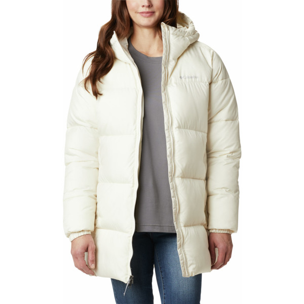 Columbia Puffect - Mid Hooded Jacket Chalk (191)