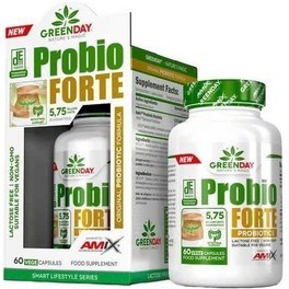 Amix Greenday Probio Forte 60 Cápsulas - Regula La Flora Intestinal / Para Reforzar El Sistema Inmunológico