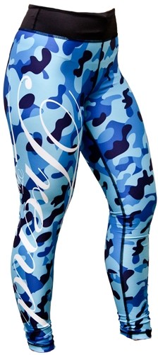 Trend Legging Fitness Largo Mujer - Camuflaje Azul Trend Legging Fitness Largo Mujer - Camuflaje Azul