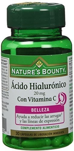 Natures Bounty Acido Hialuronico 20 mg con Vitamina C 30 caps Natures Bounty Acido Hialuronico 20 mg con Vitamina C 30 caps