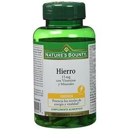 Nature´s Bounty Hierro 15 mg con Vitaminas y Minerales 100 comp