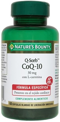 Nature´s Bounty Q-Sorb Q-10 30 mg con L-Carnitina 60 caps Nature´s Bounty Q-Sorb Q-10 30 mg con L-Carnitina 60 caps
