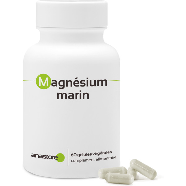 Anastore Magnesio Marino * 300 Mg / 60 Cápsulas * Contenido Superior Al 58.8% En Magnesio Elemental