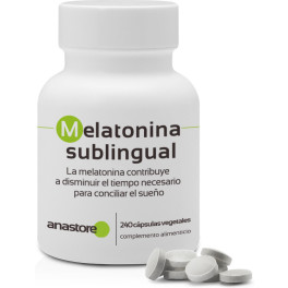 Anastore Melatonina Sublingual  * 0.9 Mg / 240 Comprimidos * Pureza Garantizada Superior Al 99% * (aroma De Limón)