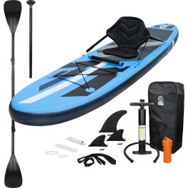 Ecd Germany Tabla Hinchable Paddle Surf Con Asiento Kayak Sup 305 X 78 X 15 Cm Azul Stand Up Paddle Board Pvc/eva 120kg 3 Antide
