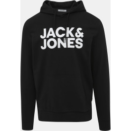 Jack & Jones Sudadera Jjecorp Logo Sweat Hood  Negro