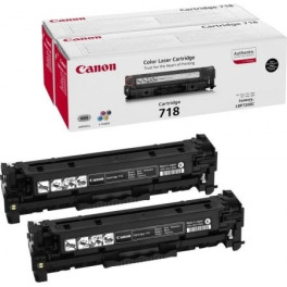 Canon Toner Negro Laser Lbp 7200 Cdn Serie Mf83xx - Crg 718 Bk Pack 2
