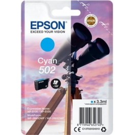 Epson Singlepack Cyan 502 Ink Xp-5100 Xp-5105 Wf-2860dwf Wf-2865dwf