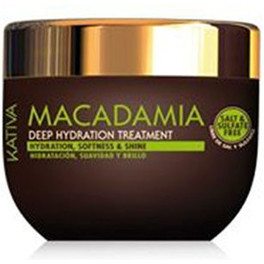 Kativa Macadamia Tratamiento Mascarilla 250 Ml - Tratamiento hidratante para el cabello