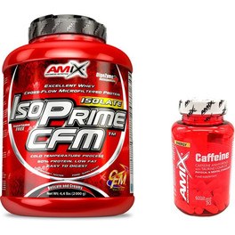 Pack REGALO Amix IsoPrime CFM Isolate Protein 2 Kg + Cafeina 30 Caps