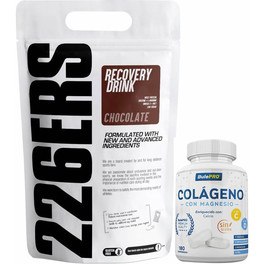 Pack 226ERS Recovery Drink 1 kg + BulePRO Colageno con Magnesio 180 comp