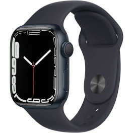 Apple Watch Series 7 Gps 41mm Aluminio Negro Medianoche Con Correa Deportiva Negro Medianoche
