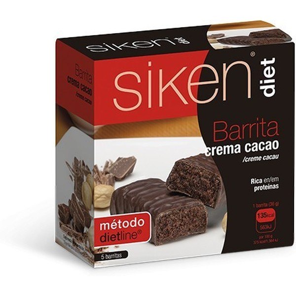 Siken Barrita Crema Cacao 5u