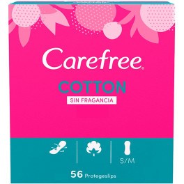 Carefree Cotton Protector Sin Fragancia 56 Uds Unisex