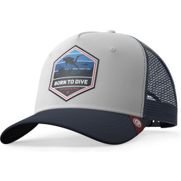 The Indian Face Gorra - Born To Dive White / Blue
