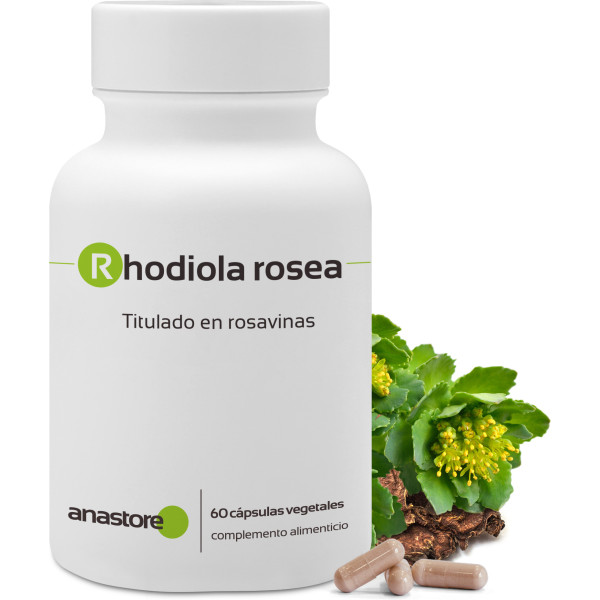 Anastore Rhodiola Rosea * 400 Mg / 60 Cápsulas * Titulado Al 5% En Rosavinas Y Al 2% En Salidrósidos
