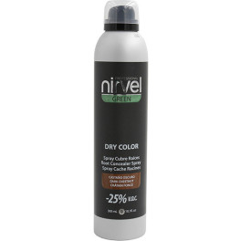 Nirvel Green Dry Color Spray Castaño Oscuro 300 Ml