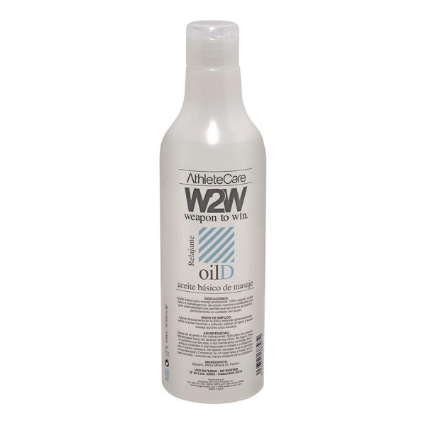 W2W OilD - Huile de massage relaxante de base 500 ml