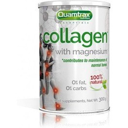 Quamtrax Essentials Collagen - Colageno con Magnesio Y Acido Hialuronico 300 Gramos