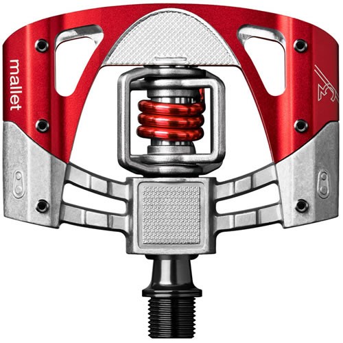 Crank Brothers Pedales Mallet 3 Raw - Rojo NVR Crank Brothers Pedales Mallet 3 Raw - Rojo NVR