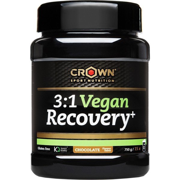 Crown Sport Nutrition 3:1 Vegan Recovery+ 750 g - Recupero muscolare vegano per sport di resistenza. Nessun allergene