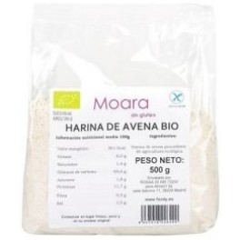 Moara Harina De Avena Integral Ecológica - Sin Gluten - 500 Gr