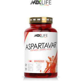 Mtx Nutrition Aspartavar  120 Capsulas - Aminoácido ácido Aspártico Premium Con Efecto Estimulador De La Testosterona Endóge