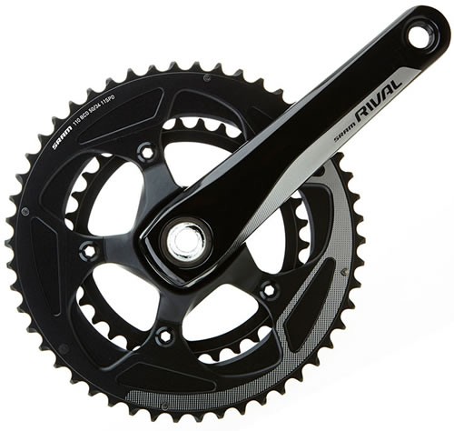 Sram Biela Rival22 Yaw 172.5 50-34D GXP Negro Sram Biela Rival22 Yaw 172.5 50-34D GXP Negro