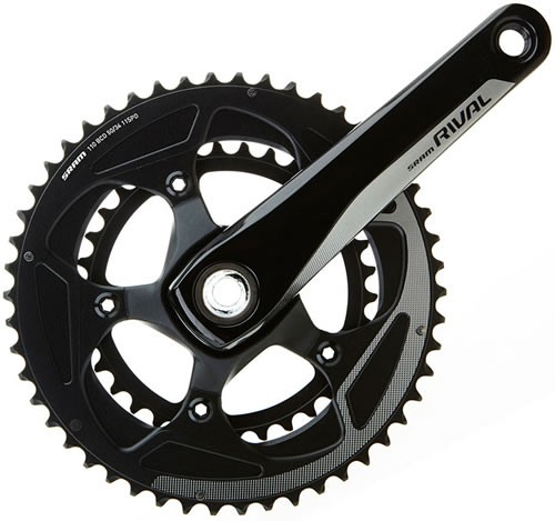 Sram Biela Rival 22 Yaw 172.5 52-36D GXP Negro Sram Biela Rival 22 Yaw 172.5 52-36D GXP Negro