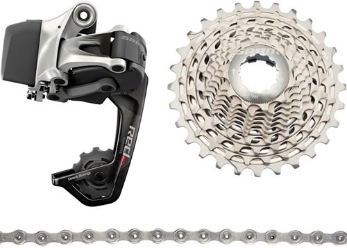 Sram Kit Rojo E-Tap Wifli Cambio+Cassette+Cadena Sram Kit Rojo E-Tap Wifli Cambio+Cassette+Cadena