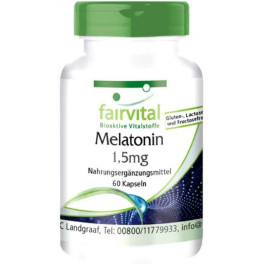 Fairvital Melatonina 15mg - 60 Caps - Sueño Y Descanso