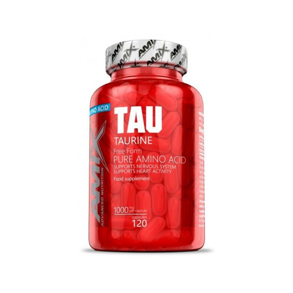 Amix Taurine 120 Caps - Pure Amino Acido / Apoya el Funcionamiento del Sistema Nerviosos y La actividad del Corazón